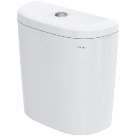 TOTO NC Keramik-Spülkasten, 3/6-Liter-Spülung, Aufsatz, Keramik/Kunststoff, Weiß