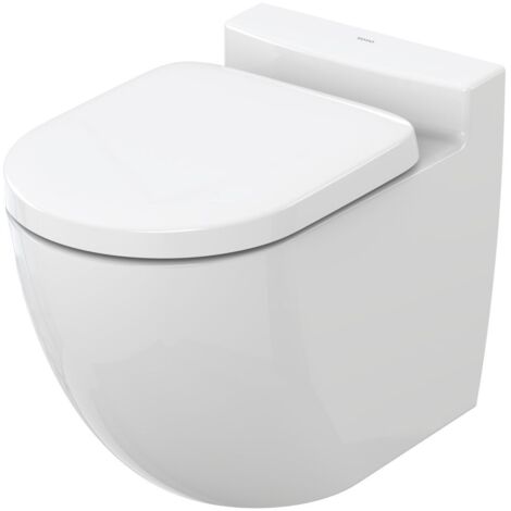 TOTO NC Tiefspül-Stand-WC randlos, Back-to-Wall, Zulauf hinten, Tornado Flush-Düsenspülung, Keramik Cefiontect, Weiß