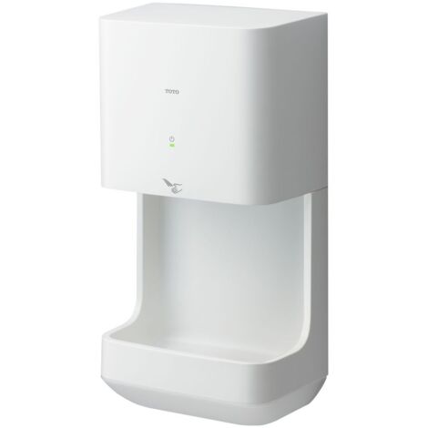TOTO Public Elektronoischer Händetrockner sensorgesteuert, Breite 245mm, Wandmontage Aufputz, 230V, PP-Harz, Weiß