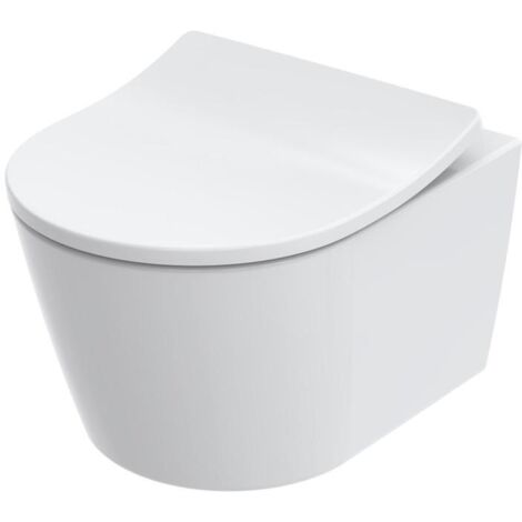 TOTO RP Tiefspül-Wand-WC compact, randlos, Tornado Flush-Düsenspülung, Keramik Cefiontect, Weiß