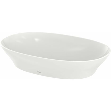 TOTO TL Lavabo sobre encimera, sin agujero para grifo, sin
