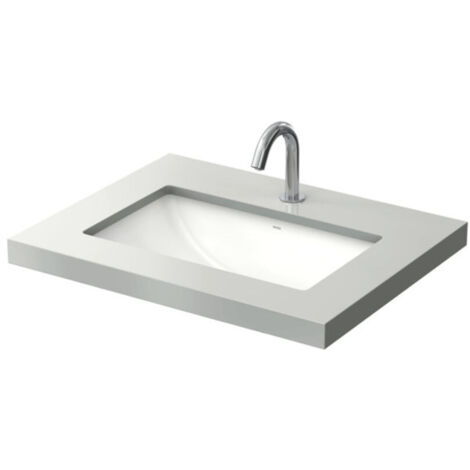 TOTO WU Lavabo, sin agujero para grifo, con rebosadero,