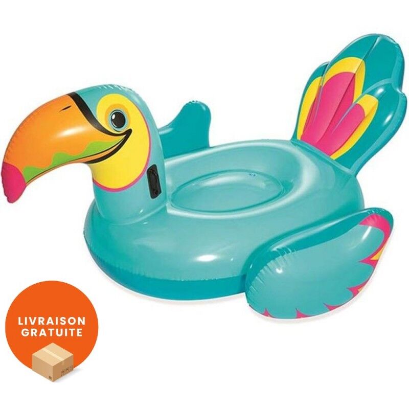 BESTWAY Bouée XXL chevauchable Toucan 207 x 150 cm