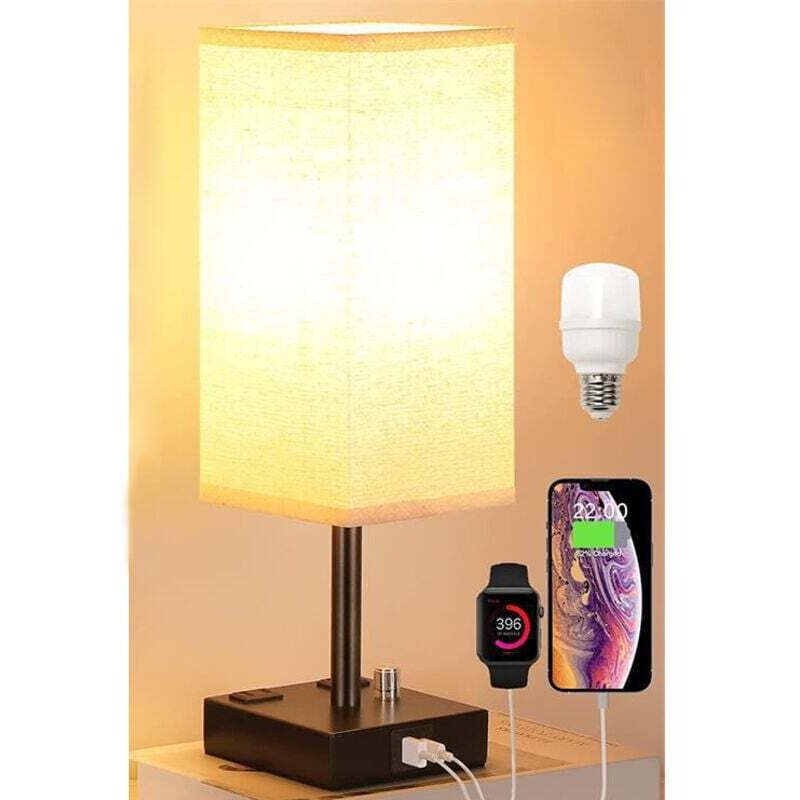 Image of Touch bedside lamp with 2 USB&hellip;