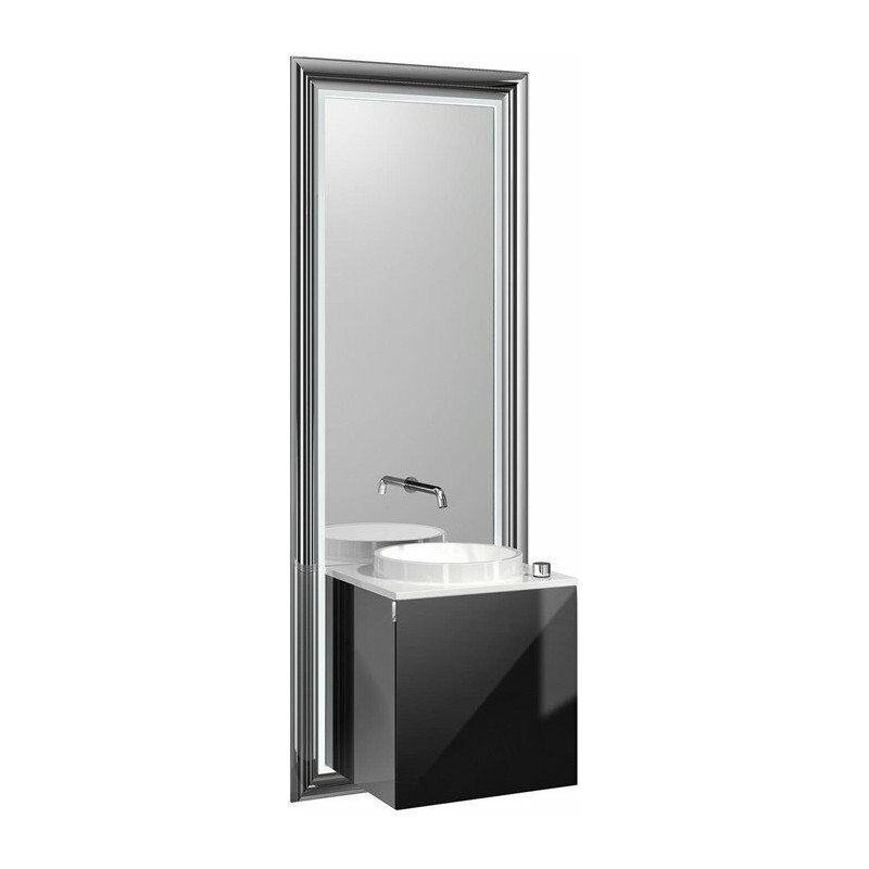 

TOUCH CLASSIC juego de lavabo 45cm Fr sw manilla izquierda marco negro