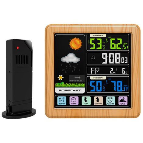 20～50℃ Barometer Wetterstation analog Thermometer Hygrometer Quadrat