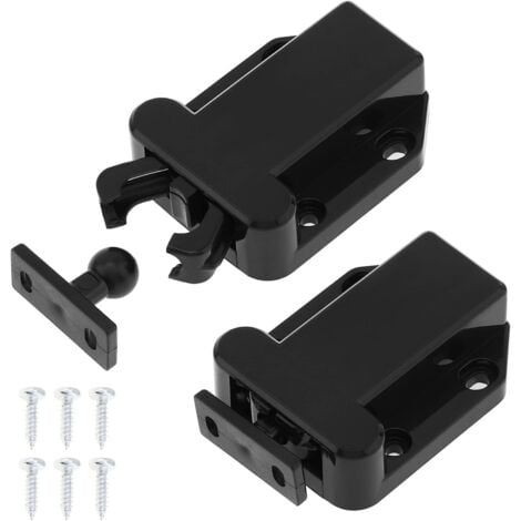 Touch Release Latches for Cabinet 6 Pieces Push to Open Non-Magnetic Drawer Catches Closure for Cupboard Furniture Door Cabinet Touch Latch