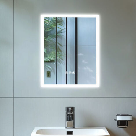Touch Sensor LED Illuminated Bathroom Mirror Anti-fog