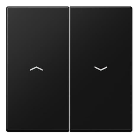 TOUCHE DOUBLE VOLET LS, NOIR MAT (RÉFÉRENCE : JUNG LS995PSWM)