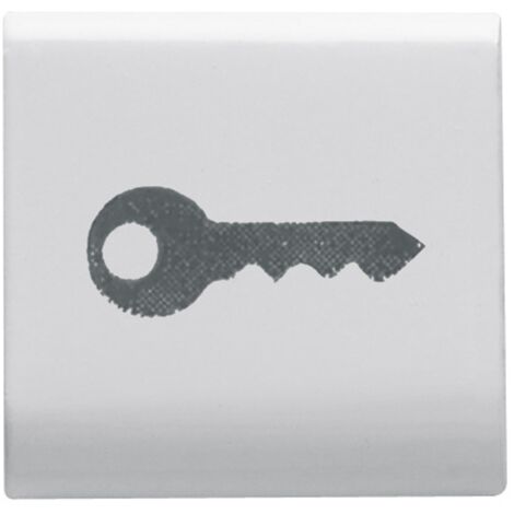 TOUCHE INTERCHANGEABLE 'CLÉ' BLANC SAT. GEWISS GW15543