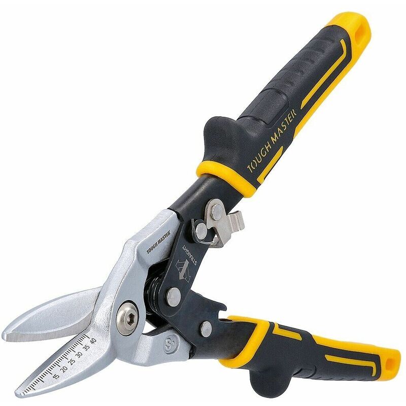 10 Aviation Snips Straight Cut Tin Snips Sheet Metal Cutters Cr-Mo - Tough Master
