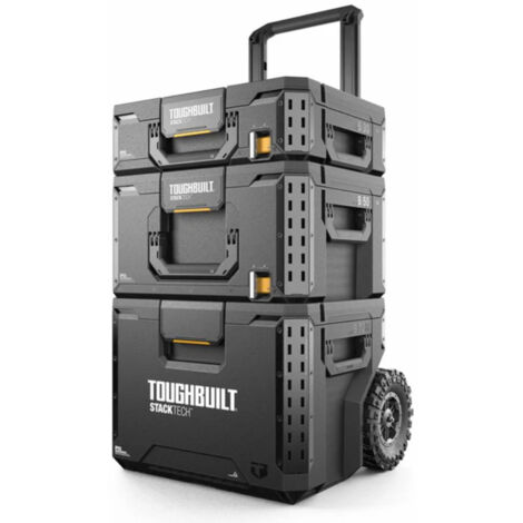 Toughbuilt B1S3-B-70R Stacktech 3pc Rolling Tool Box Set