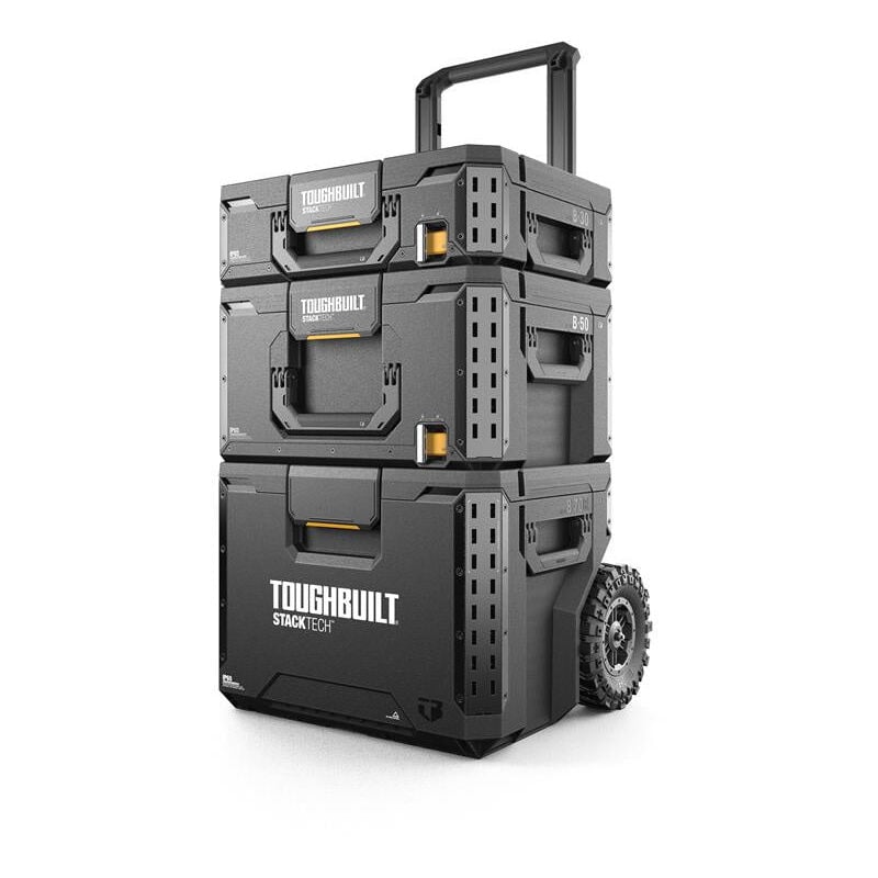 Stacktech kit 3 pièces Toughbuilt TB-B1S3-B-70R-BEA Coffre de chantier + Grande boite + boite moyenne