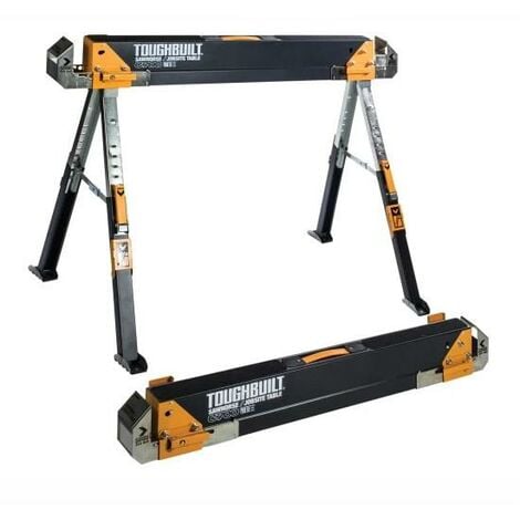 ToughBuilt TOU-C700/2 Saw Horse / Adjustable Jobsite Table - Twin Pack ADD YOUR FREE GIFT BELOW