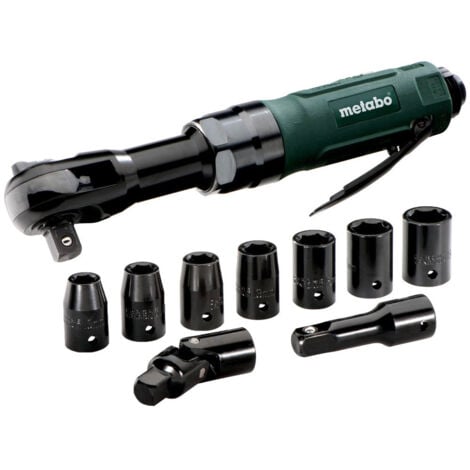 Tounevis à cliquet à air comprimé Metabo DRS 68 Set 1/2" 68Nm avec coffret