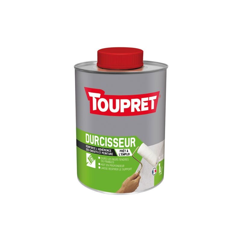 Toupret - Durcisseur mur intérieur extérieur liquide 1l