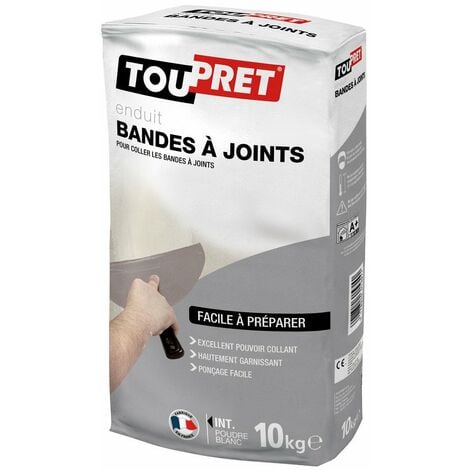 TOUPRET Les ESSENTIELS Enduit bandes à joint et lissage poudre10kg - TOUPRET