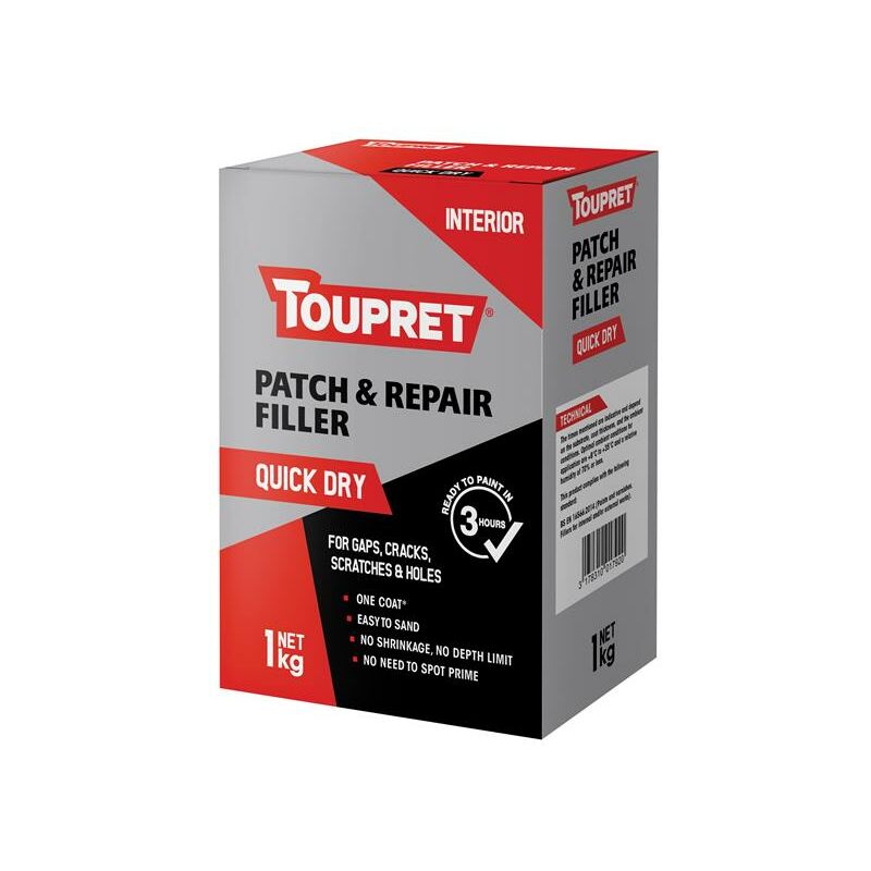 FGREB01GB Quick Dry Patch & Repair 1kg TOUFGREB01GB - Toupret