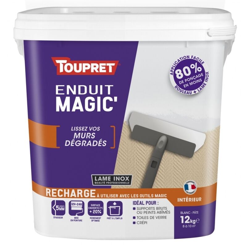Toupret - Hautes Performances Magic'murs dégradés 12kg