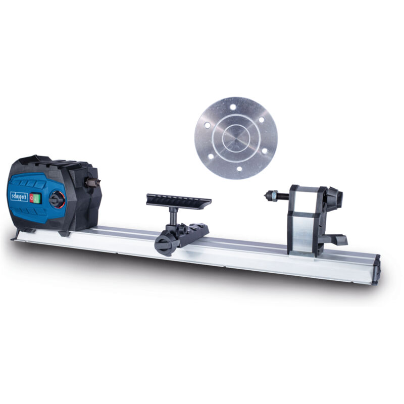 Scheppach - Tour à Bois DM600VARIO - 550W - Vitesse réglable - Vitesse variable de 800 à 3000 min-1 - Poupée fixe avec filetage M18 - Pièce à usiner
