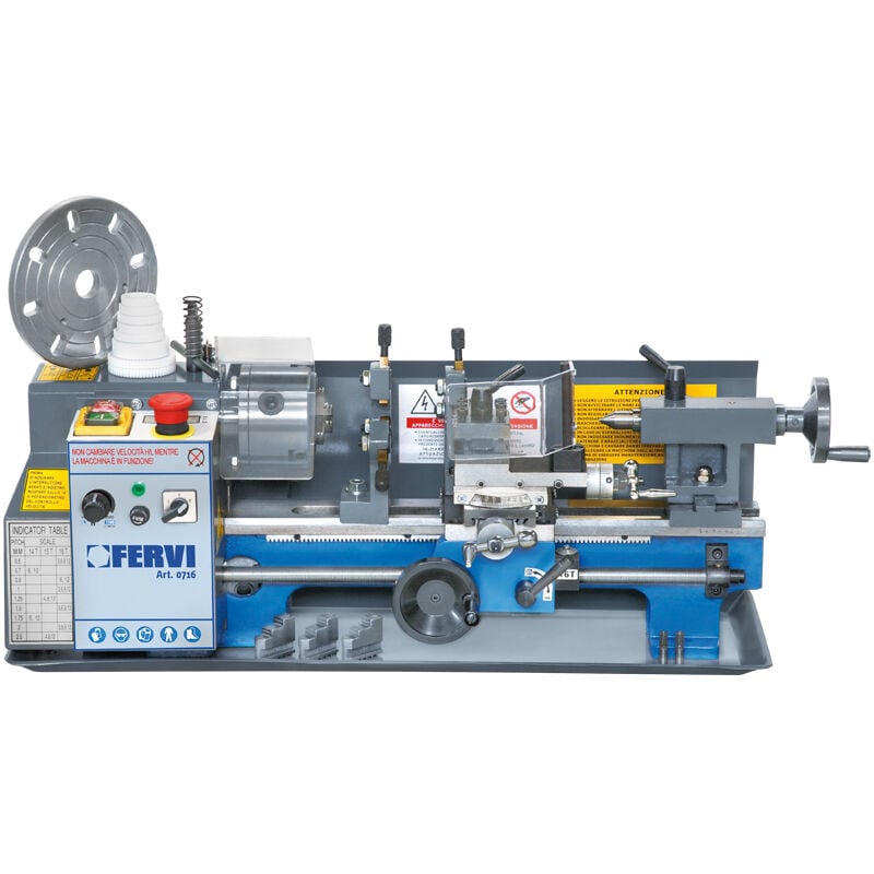 Tour À Métaux D'Étabil 300 Mm Avec Variateur Fervi 0716