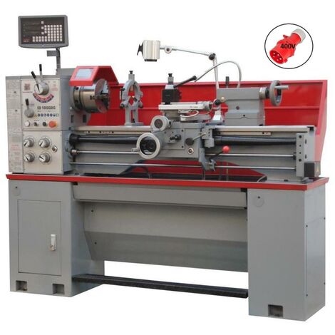 TOUR À MÉTAUX D'ÉTABIL AVEC BANC 400V HOLZMANN ED1000GDIG