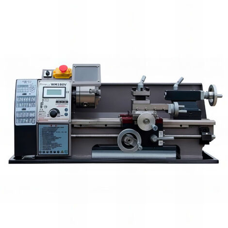Tour à métaux d'établi 300 mm – Variateur et affichage digital – Puissance 600 W – Tension 230 V – Usinage acier dur - WM180V-MONO