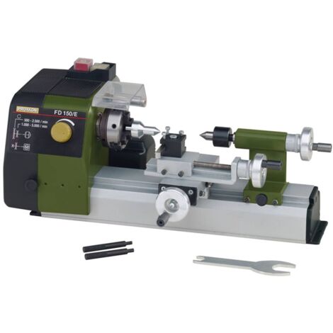 Tour à métaux - Entre-pointes 150mm. Dim. 360x150x150mm. - Proxxon