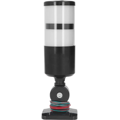 Tour d'Alerte Industrielle LED 2 Étages Pliable avec Buzzer - Lumière Fixe 220VAC pour Signalisation