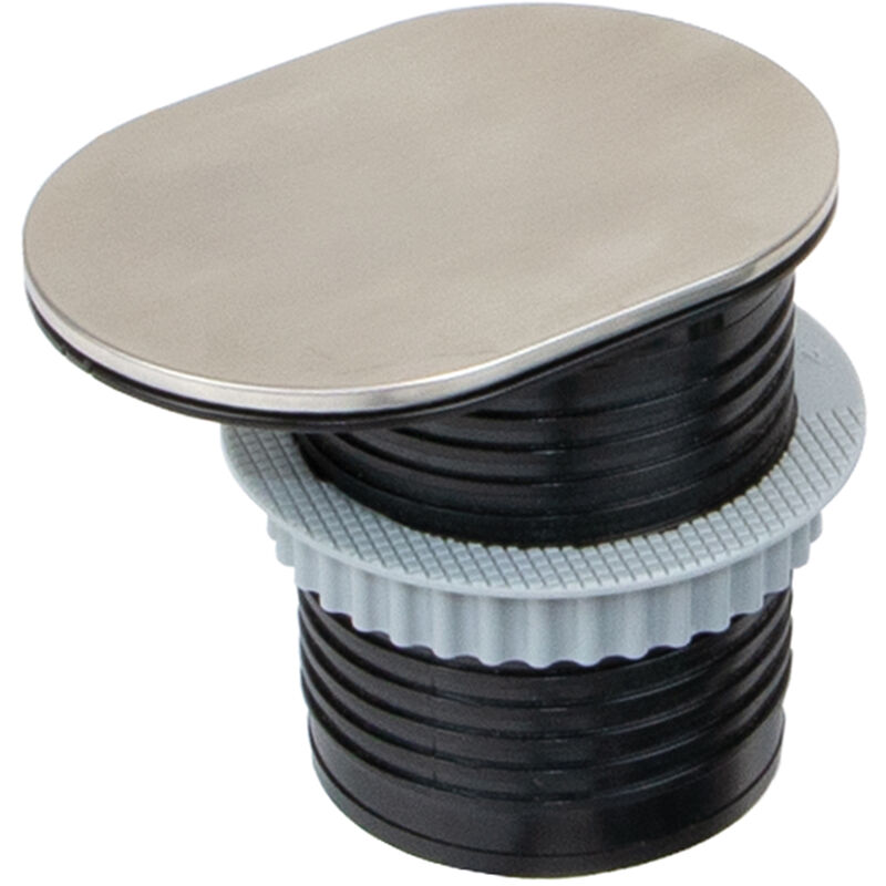 Multiconnecteur Vertikal Flat 60, Acier inoxydable, Acier et Plastique. - Emuca