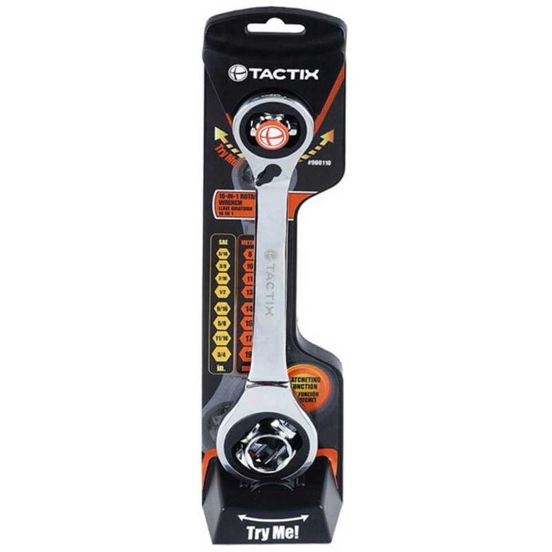 Tactix - Clé à cliquet polyvalente 16 en 1