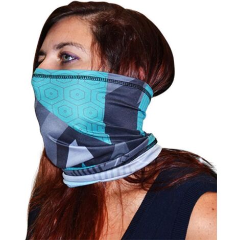 Tour de cou TRENDY pour homme / femme Neck Tube Grey Blue Shape