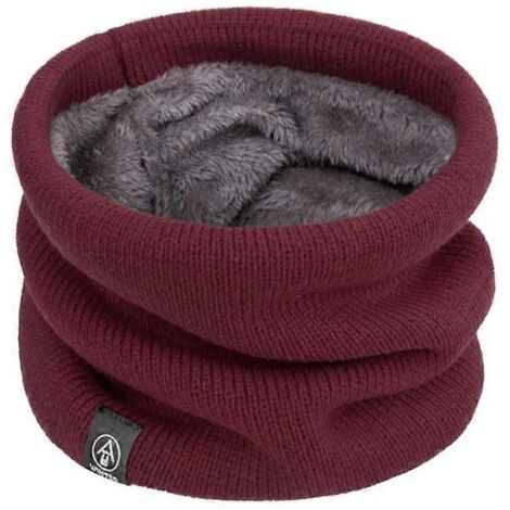 Tour de cou tricoté, cache-visage cyclisme, foulard coupe-vent, protège-cou respirant, accessoire sport extérieur.