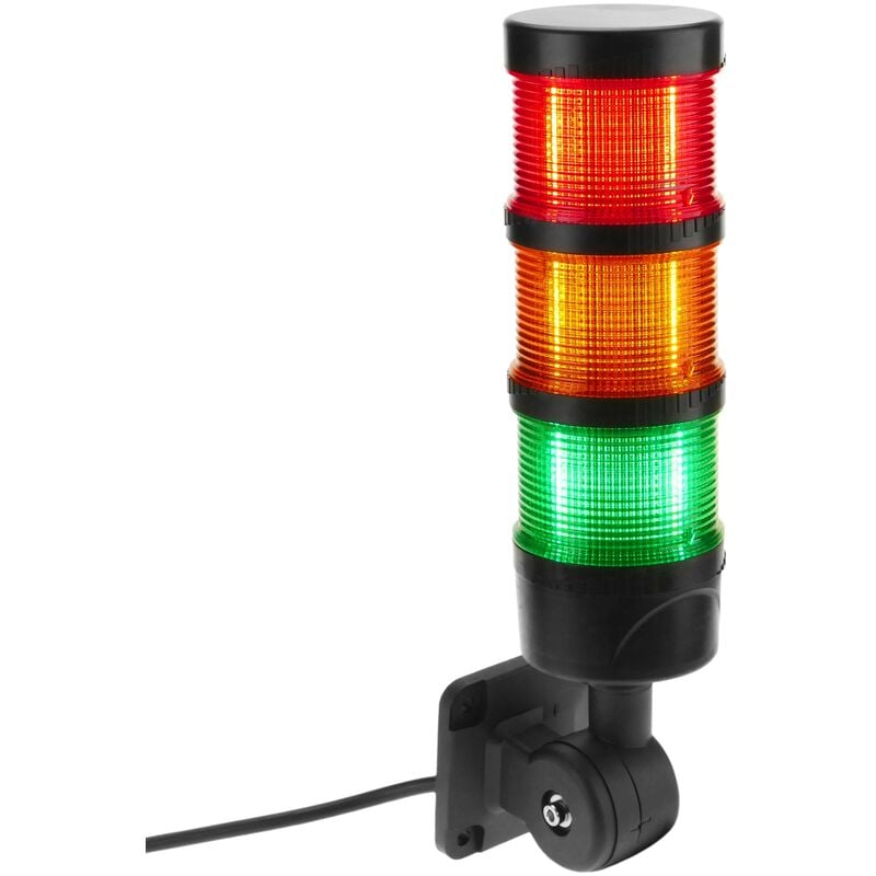 Tour de feux de circulation 12 vdc avec feux led clignotants rouge orange vert