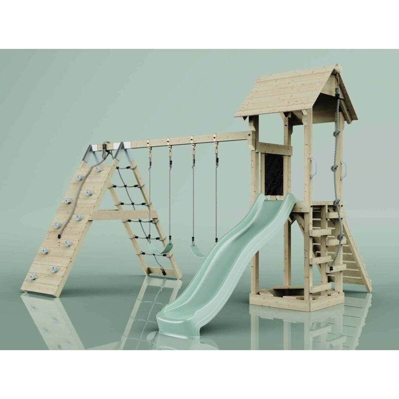 Polarplay - Tour de jeux Kiruna Vert Balançoire pour enfants