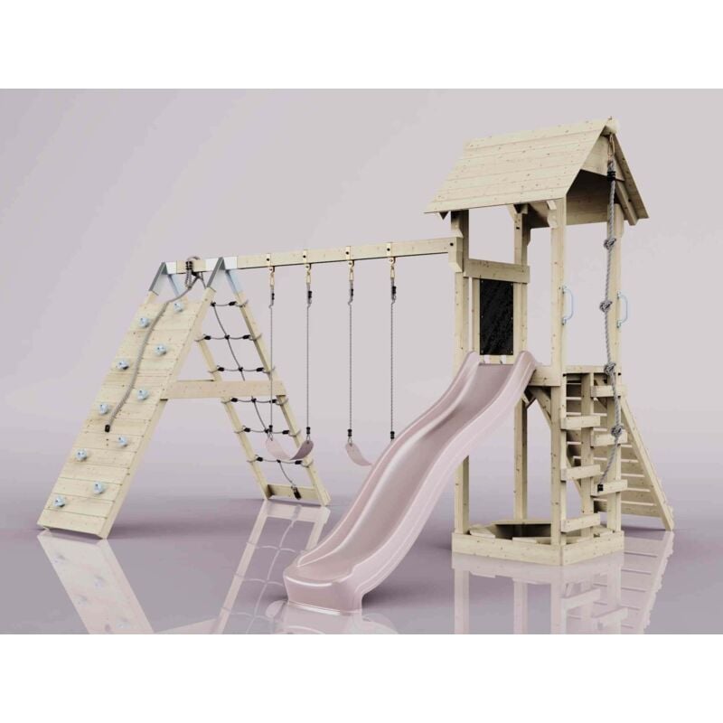 Polarplay - Tour de jeux Kiruna Rosa Balançoire pour enfants