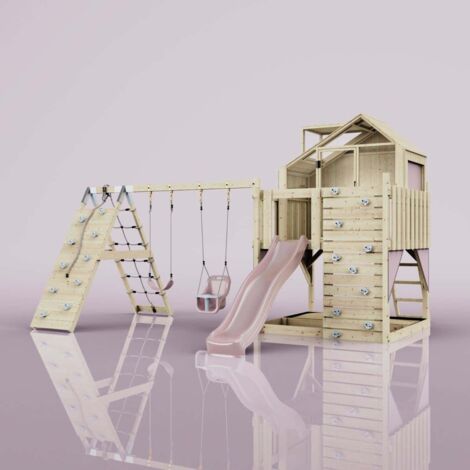 Tour de jeux PolarPlay Oscar Rosa 415 x 472 cm Balançoire bébé