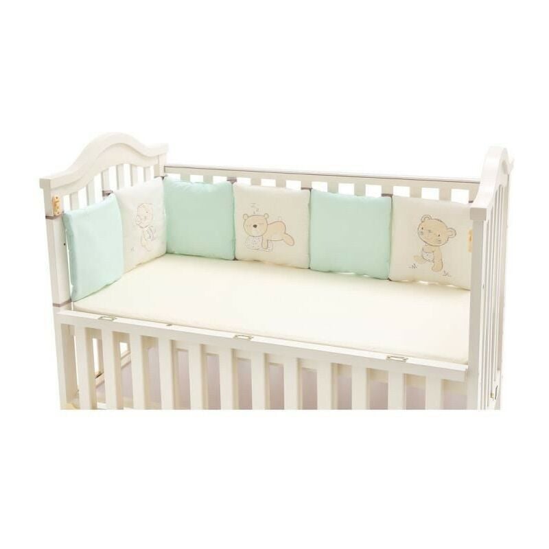 tour de lit 30x30cm coleur de blanc vert tour de lit bébé