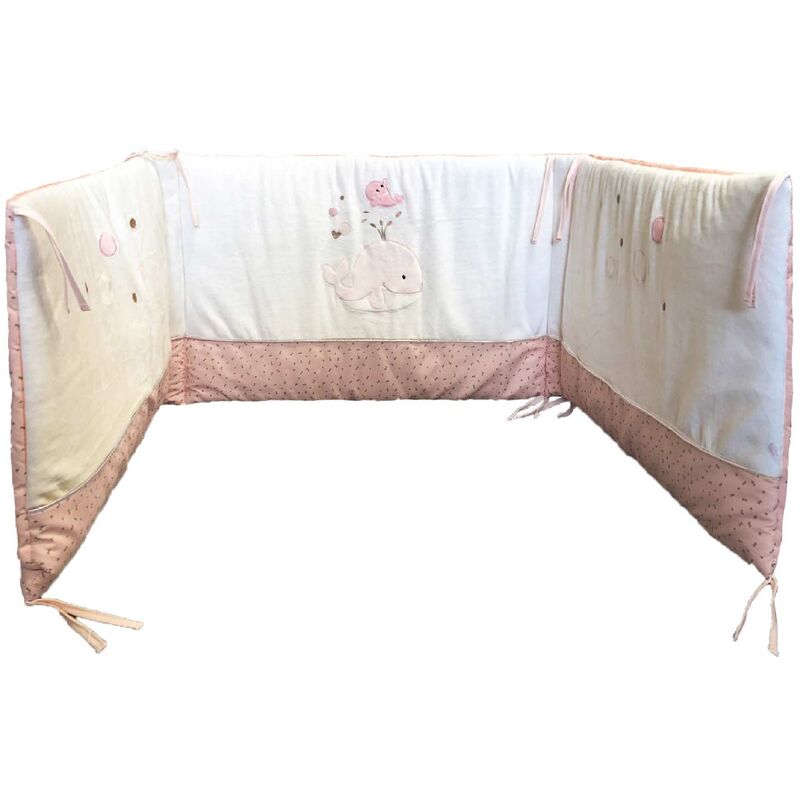 Poyet-motte - Tour de lit brodé baleines Multicolore 40x180 cm