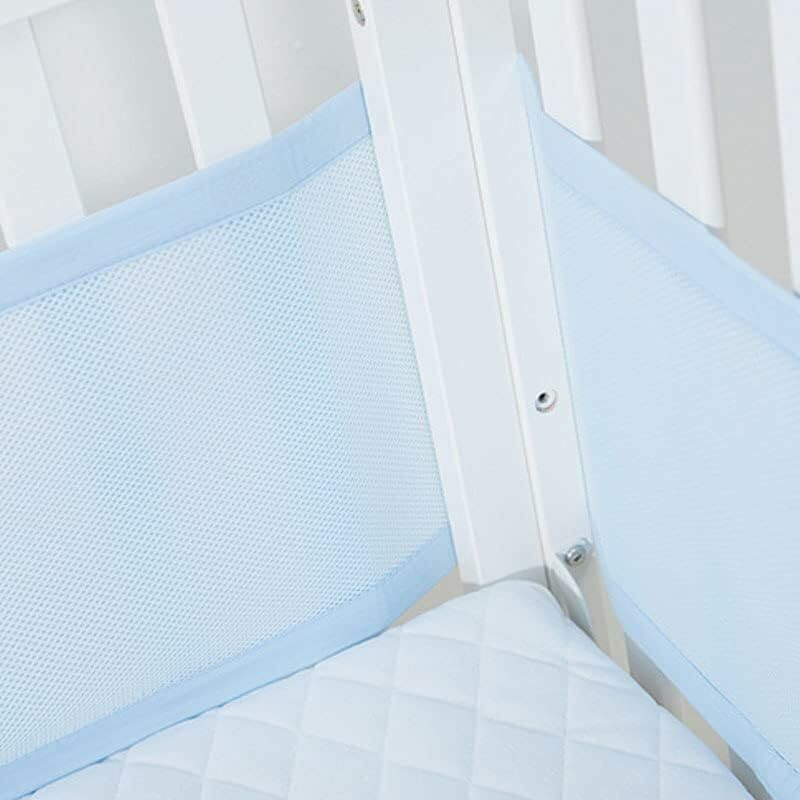 Tour de lit pour bébé - 4 côtés - Doublure en maille 3D sans danger pour la circulation de l'air