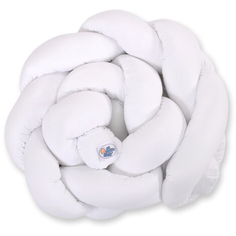 Tour de lit tressé - Blanc