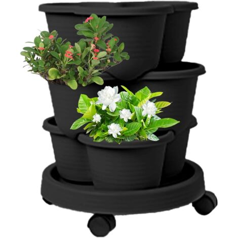 Tour de Plantation Verticale - Pot de Fleurs à étages pour l'extérieur -