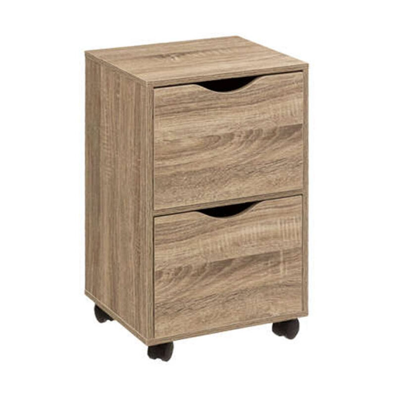 Tour de Rangement '2 Tiroirs' 56cm Naturel