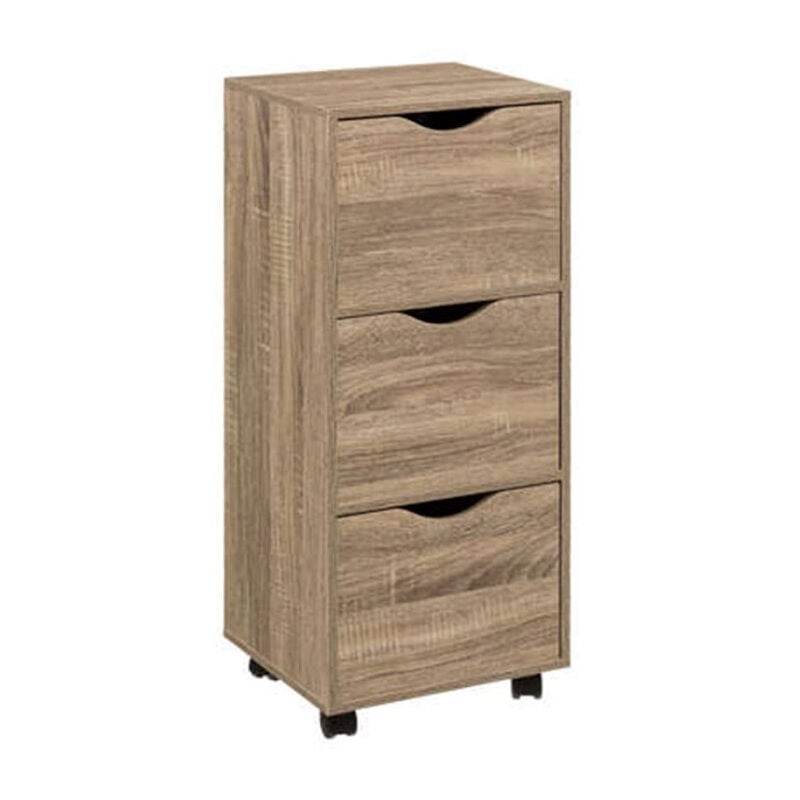 Tour de Rangement '3 Tiroirs' 80cm Naturel