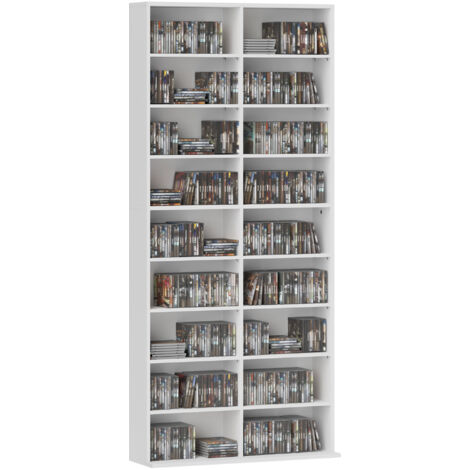 Tour de rangement pour 640 CD，Blanche