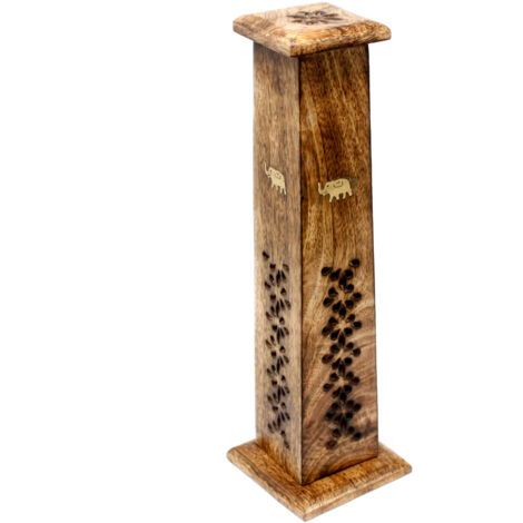 Tour d'encens conique - Bois de manguier- Vendu par 1