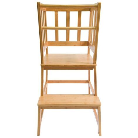 Tour d'observation et d'apprentissage pour enfant en bois clair de 90 X 46 X 46 cm