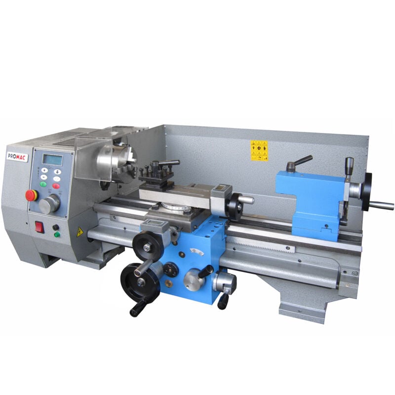 Promac - Tour à métaux bd 8-M 230V 1000W entre pointes 450mm avance longitudinale et transversale automatique
