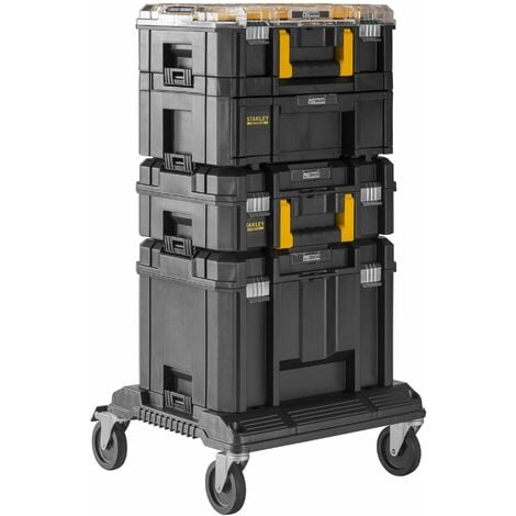 Tour PRO-STACK - Organizer - Koffer mit großer Schublade - Koffer mit großem Volumen 23 L - Trolleymodul - FATMAX - STANLEY, FMST1-80107