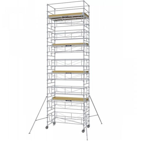 Tour roulante acier plateau 1.50x2.92m - Hauteur max. travail 9.80m - 8545070